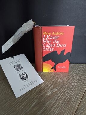 LAST ONE - Coach Bag Book Charm I Know Why The Caged Bird Sings Maya Angelou